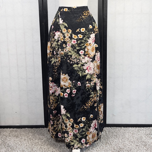 Maeve Pink and Cream Asymmetrical Maxi Skirt 4
